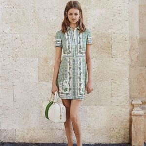 Talia Floral-Print Point-Collar Shirtdress